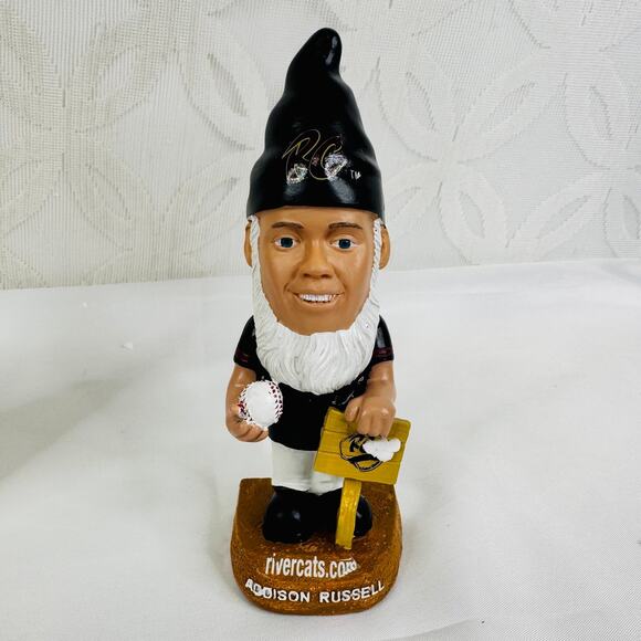 5 for $25| 2014 Addison Russell Sacramento River Cats Garden Gnome 7" Figure - Picture 3 of 4